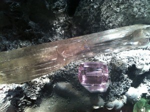 Before and after they become precious stones.. at H. Stern