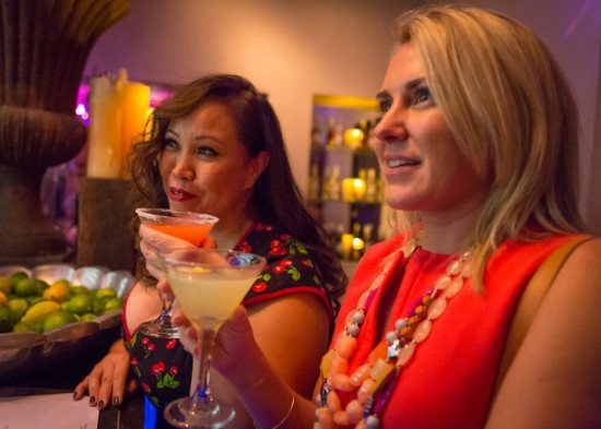 Maxine and Lauren enjoying fab cocktais at Sur