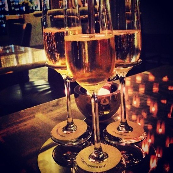 A champagne flight - yes please!