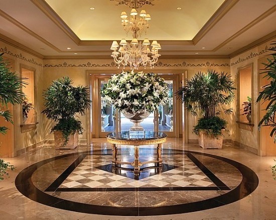 The lobby at Four Seasons Los Angeles at Beverly Hills