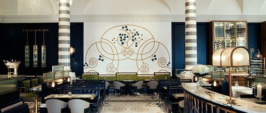 The stylish Massimo restaurant