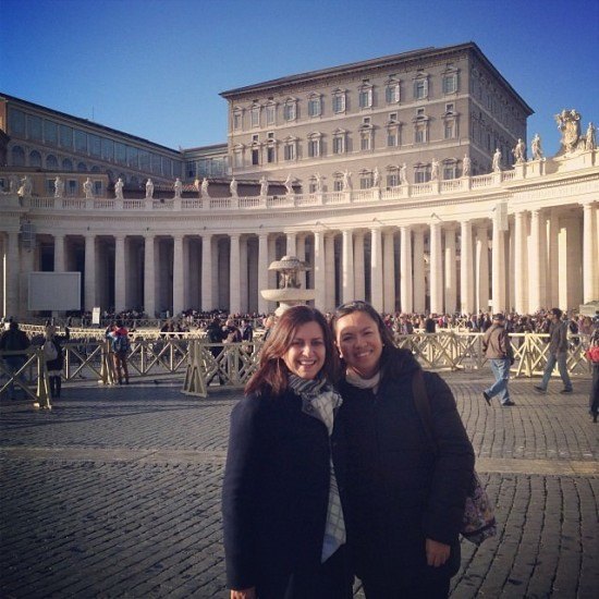 Yours truly and the lovely Diana at St. Peter's Square in Rome. Always very special to go back to the Vatican every time I visit Rome.