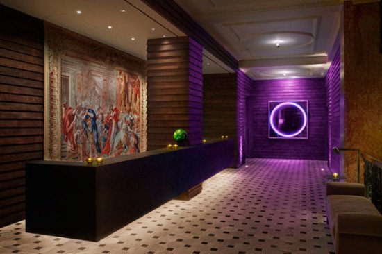 The elegant reception area