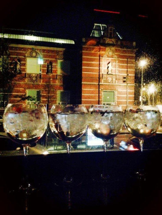4 friends enjoying a gin in one of Europe's coolest cities. Sounds like a good weekend to me.