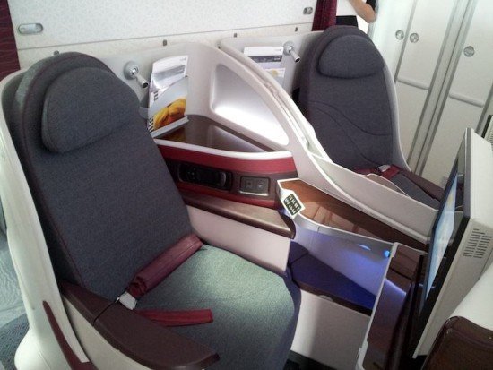 The new Qatar Airways Business Class seats were very good.
