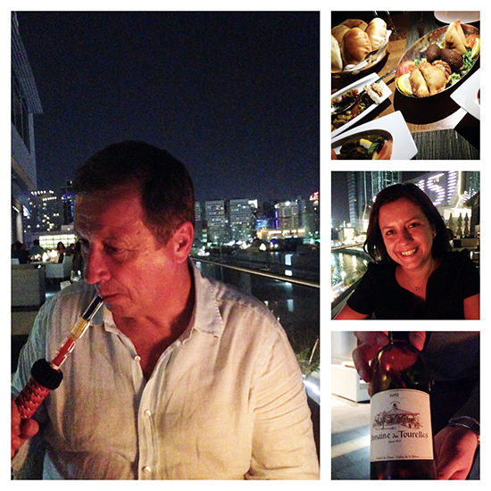 A night of firsts - shisha, of course! We stayed on course and had Lebanese wine (which we tried before and were really impressed with).
