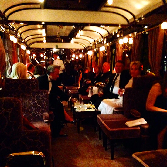 The bar was cozy and very lively!