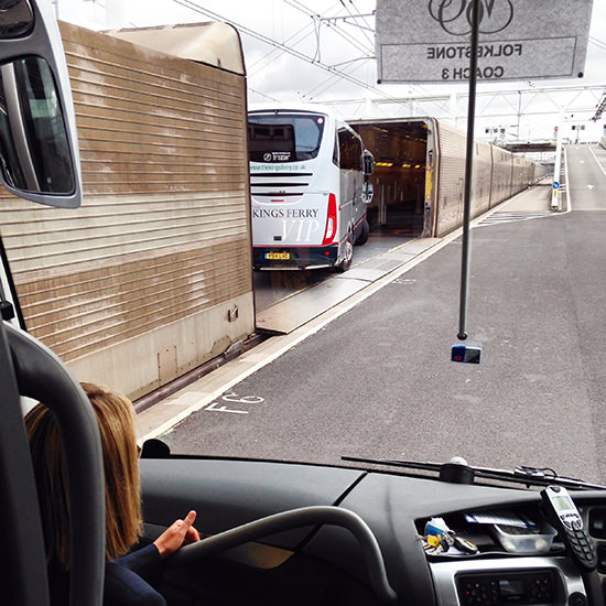 I kid you not, we got into this train.