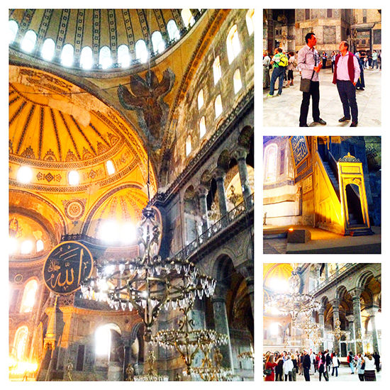 Scenes from our visit to Hagia Sophia with Luxury Istanbul