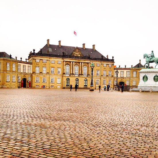 Amalienborg, the winter home of the Danish Royal Family