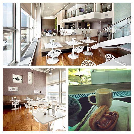 The No 1 Traveller Lounge at London Gatwick South really was an oasis of calm, with very good bacon sandwiches.