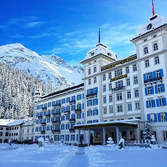 The wonderful Kempinski St Moritz