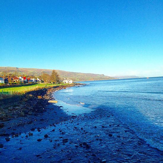 Good morning, from Ballygally Bay