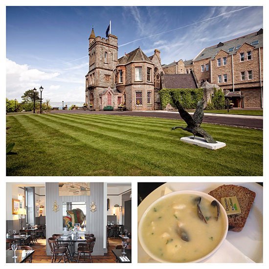 Our fab hotel (admittedly the following day) and a lovely lunch indeed.