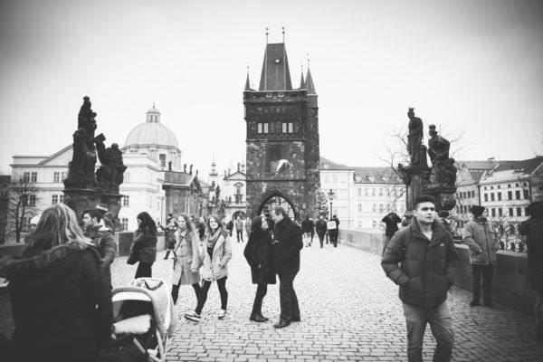 The emptiest we ever saw the Charles Bridge. Photo by Eliska Fischerova for Flytographer.