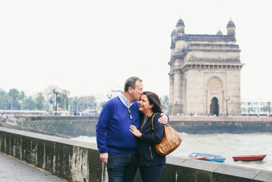 A first glimpse of the Gateway of India, in Mumbai. Photo by Flytographer.
