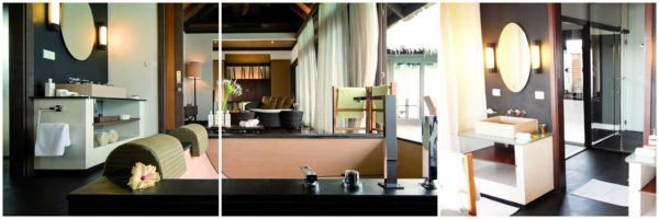 Coco Bodu Hithi Maldives Sovereign Luxury Travel Escape Water Villa Bathroom