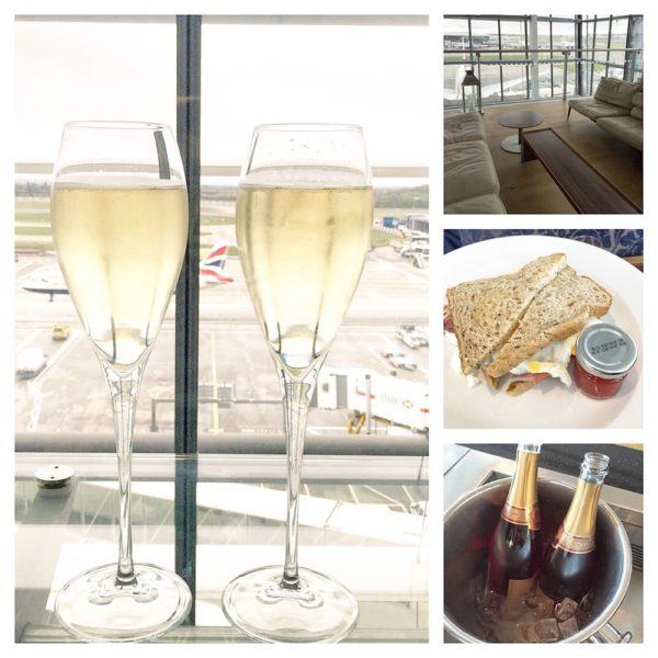British Airways A380 Business Class Club World Review Heathrow Terminal 5 First Lounge Taittinger Champagne