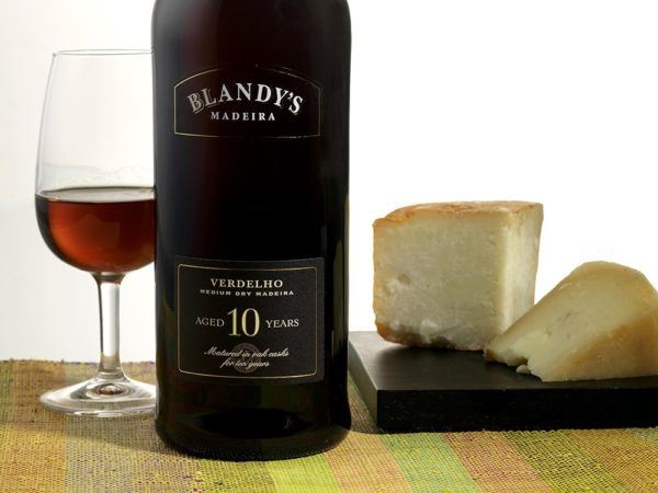 Madeira Wine Guide Blandy Verdelho 10 years paired with cheese