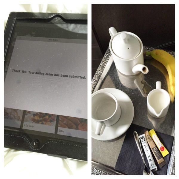 eccleston square hotel london in room dining ipad