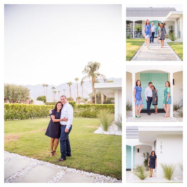 blue door palm springs front area flytographer