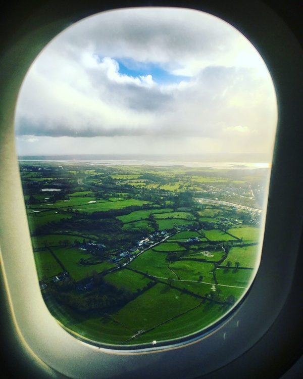 landing shannon airport from london heathrow aer lingus british airways oneworld ashford castle