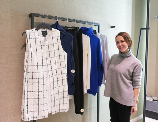 Super Ali and our final selection from Bloomingdales featuring Elie Tahari, Sanctuary, Magashoni Cashmere and Bloomingdales Cashmere. good looks stylist experience new york city ali call elie tahari bloomingdales luxury travel blogger 2