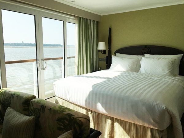 strand cruise myanmar bagan to mandalay luxury bedroom 2