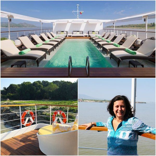 strand cruise myanmar bagan to mandalay luxury pool and sundeck