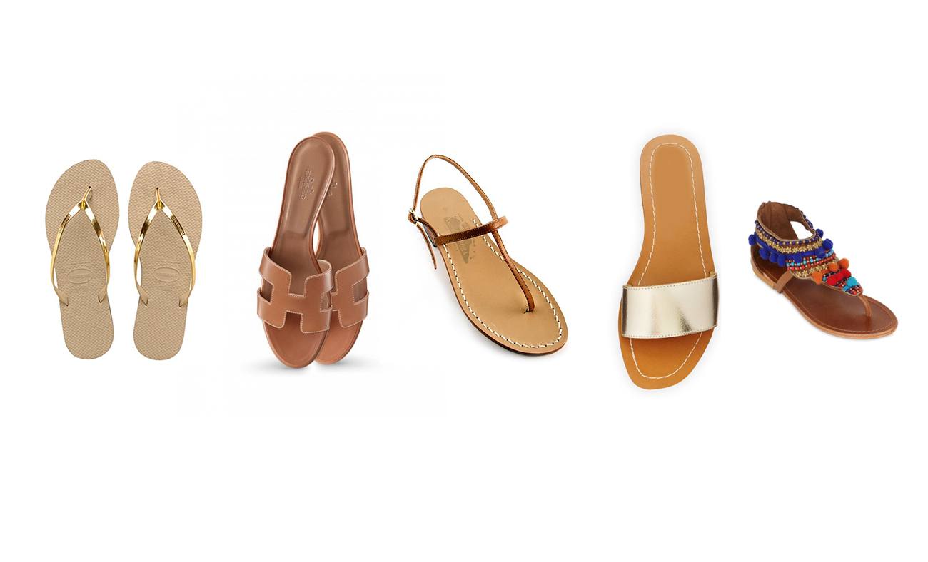 5 flat sandals for your next luxury beach holiday