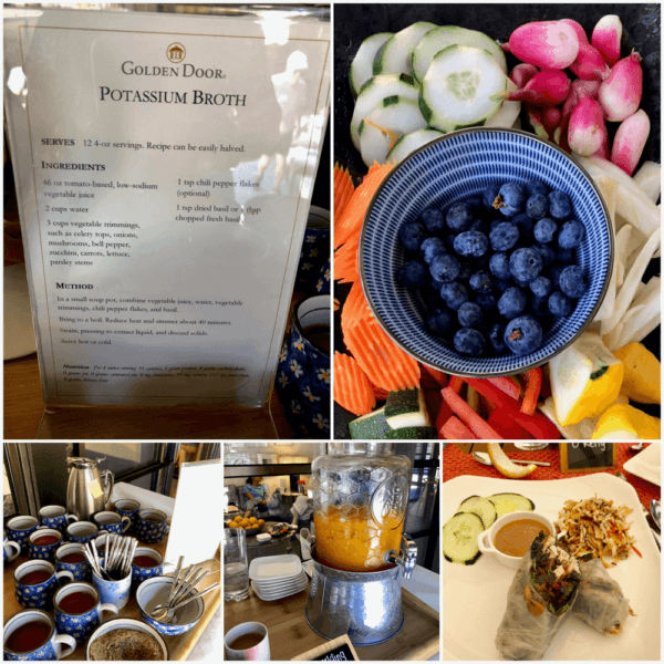 golden door luxury destination spa retreat between san diego and los angeles fitness weight loss wellness mindfullness potassium broth organic vegetable snacks