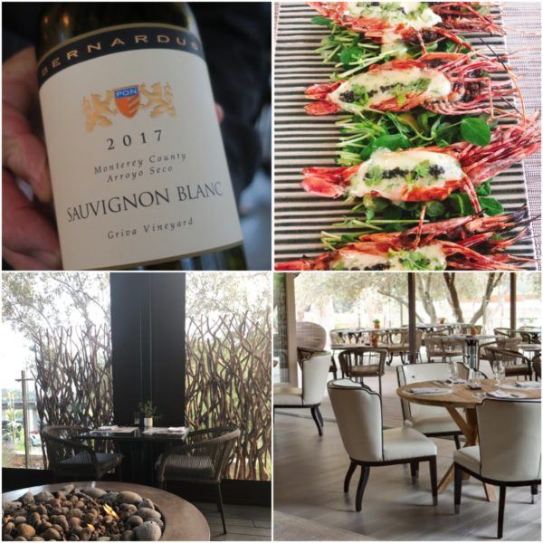 california luxury roadtrip carmel valley bernardus lodge fine dining lucia restaurant sauvignon blanc monterey spot prawns