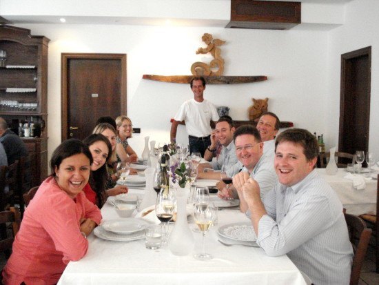 Schiavenza Lunch with Walter, our host Schiavenza Lunch with Walter, our host