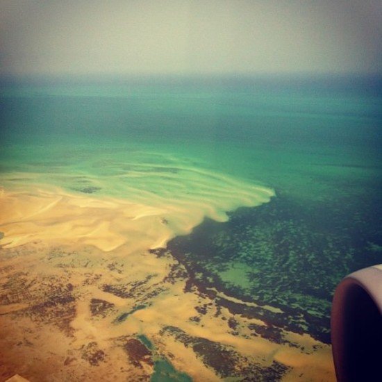 An impressive approach to Qatar - this is all under water