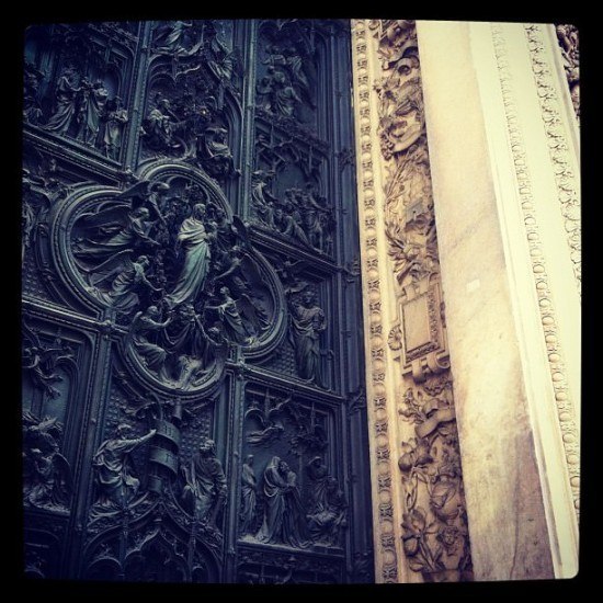 Duomo door detail Duomo door detail