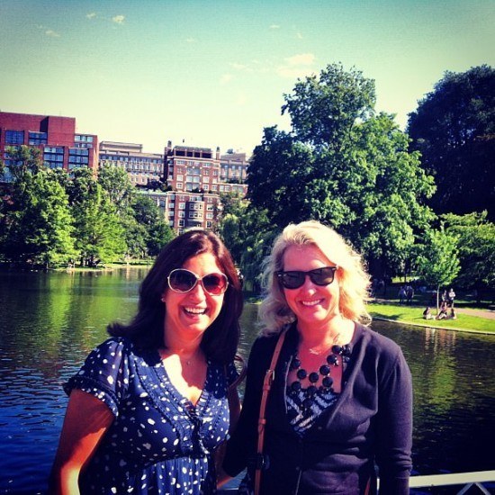 Moi and Lauren enjoying Boston's fab park