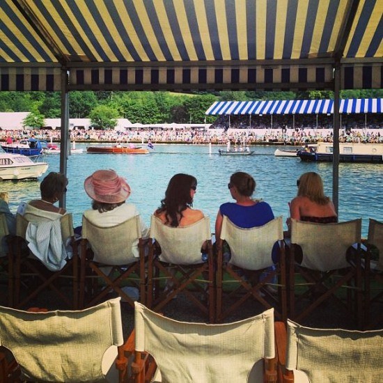 The ladies enjoying HRR... love the hats!