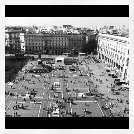 Piazza del Duomo as seen from the rooftop