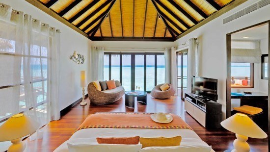 A lovely Water Villa room at Velassaru