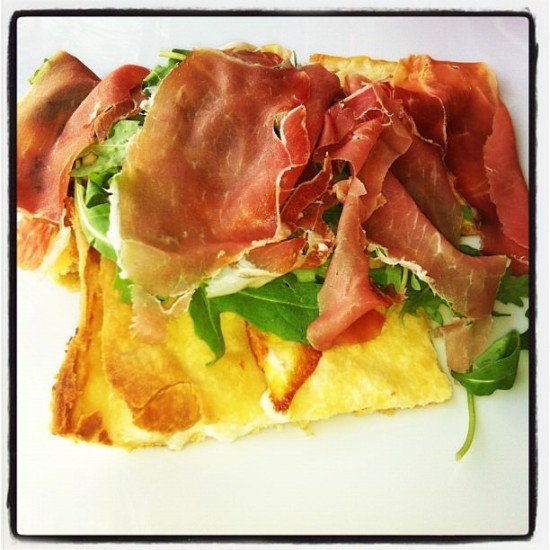 My absolute favourite focaccia - cheese, parma ham and rocket. This is foodie heaven My absolute favourite focaccia - cheese, parma ham and rocket. This is foodie heaven