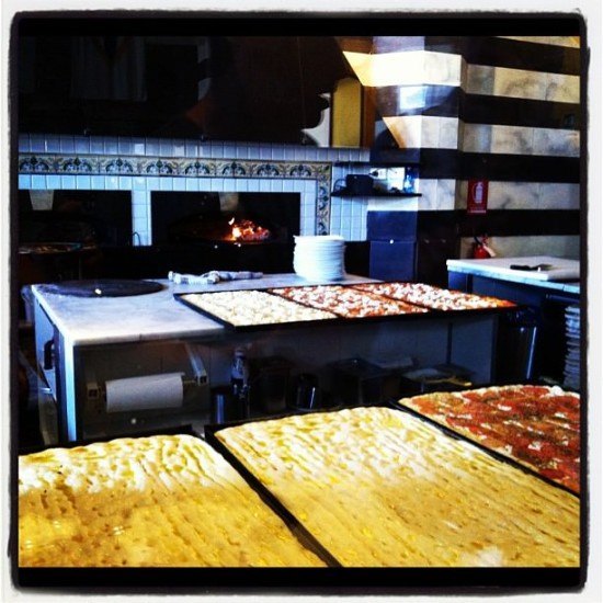 Cheese and tomato focaccia Cheese and tomato focaccia