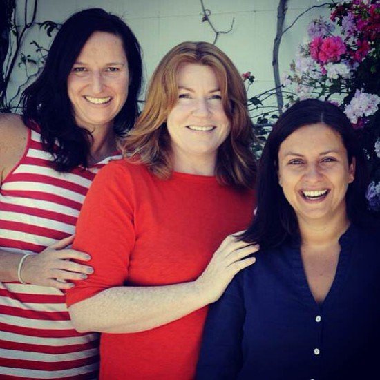 Happy with my lovely friends, Trudi and Terene (both Kiwis, what a coincidence!)