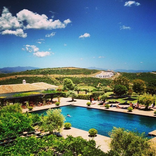 How's this for a pool with a view? Not bad