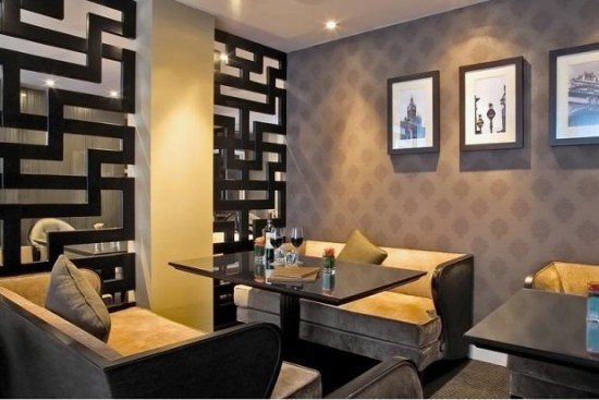 The cozy room which doubles up as restaurant and bar