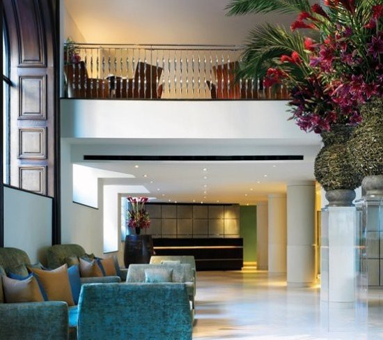 The reception area, tucked in from the main bar