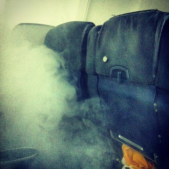 I know what to do when there is smoke in a cabin (I hope)