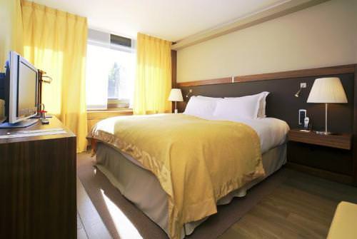 An understated suite at the Sofitel Lyon Bellecour
