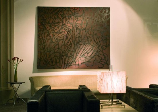 The reception seating area