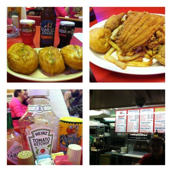 I landed, and the calories kept coming at me...